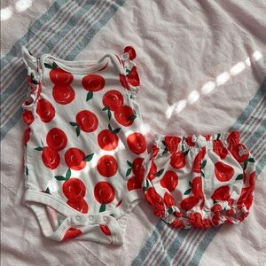 Baby Bodysuit and Bloomers Set 0-3 months